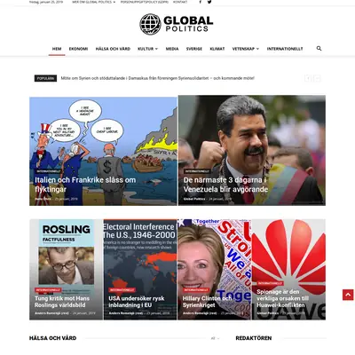 www.globalpolitics.se startsida 2019