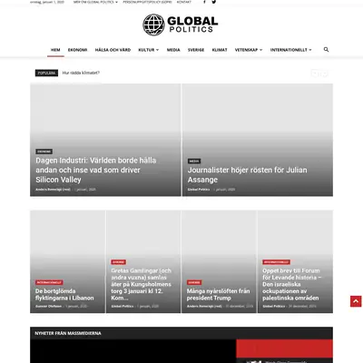 www.globalpolitics.se startsida 2020