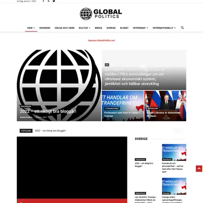 www.globalpolitics.se startsida 2023