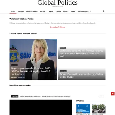 www.globalpolitics.se startsida 2025
