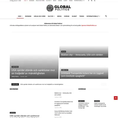 www.globalpolitics.se startsida 2026