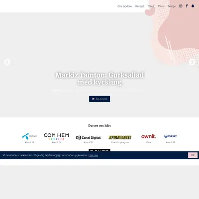 www.godare.se startsida 2021