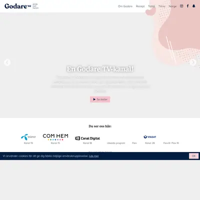 www.godare.se startsida 2022