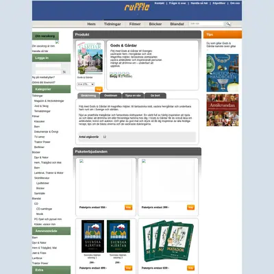 Gods och Gårdar startsida 2009