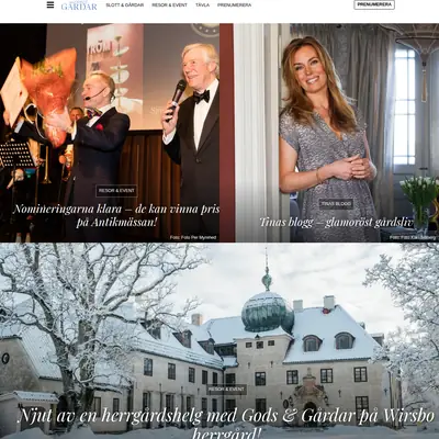 Gods och Gårdar startsida 2019