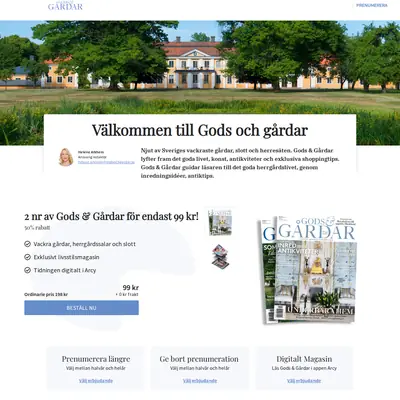 Gods och Gårdar startsida 2023
