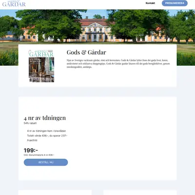Gods och Gårdar startsida 2024