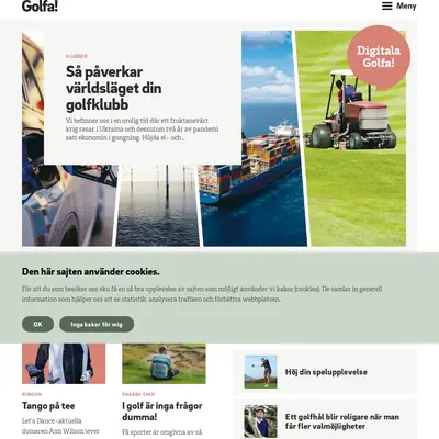Golfa ! startsida 2022