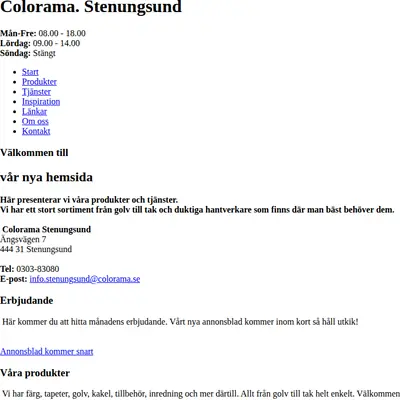 Golv till Tak startsida 2011