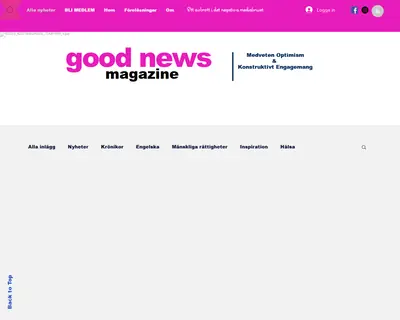 Good Magazine startsida 2023