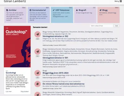 www.goranlambertz.se startsida 2025