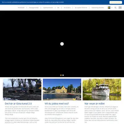 gotakanal.se startsida 2018