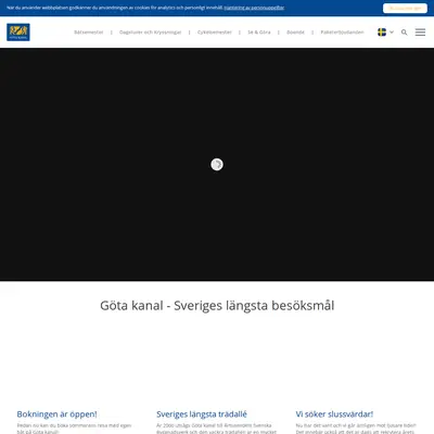 gotakanal.se startsida 2021
