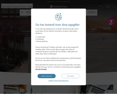 Göteborg Energi Magasin startsida 2023