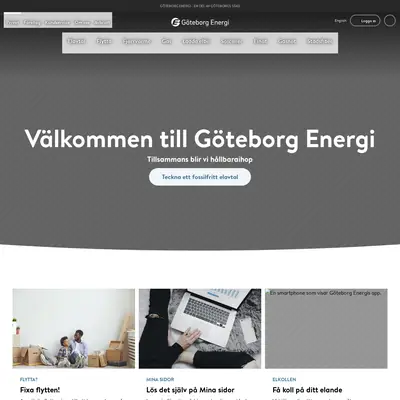 Göteborg Energi Magasin startsida 2024