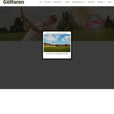 GöteborgsGolfaren startsida 2020