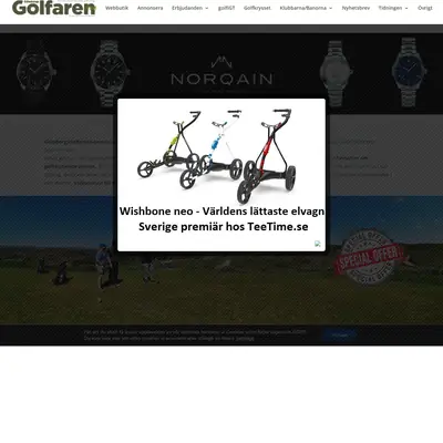 GöteborgsGolfaren startsida 2022