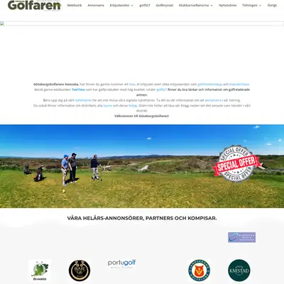 GöteborgsGolfaren startsida 2023