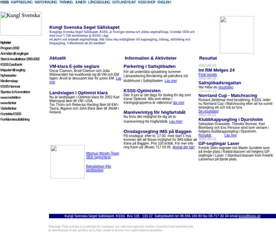 Gotland Runt startsida 2002