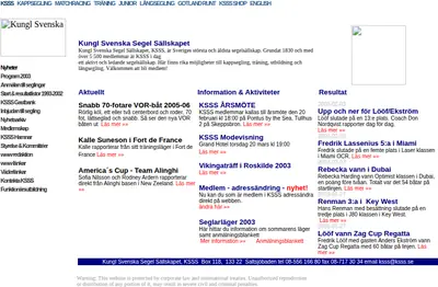 Gotland Runt startsida 2003