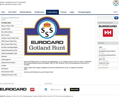 Gotland Runt startsida 2010