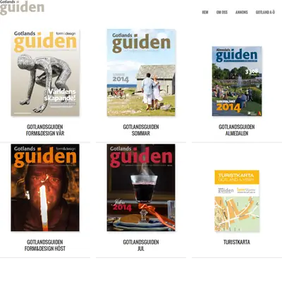 Gotlandsguiden startsida 2015