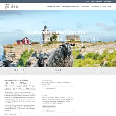 Gotlandsguiden startsida 2018