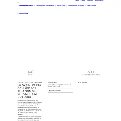 Gotlandsguiden startsida 2020
