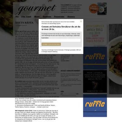 Gourmet startsida 2017