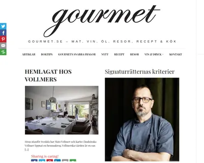 Gourmet startsida 2020