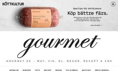 Gourmet startsida 2025