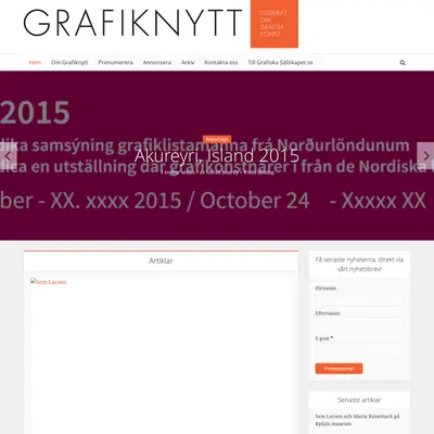 Grafik-Nytt startsida 2016