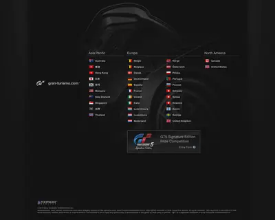 Gran Turismo startsida 2011