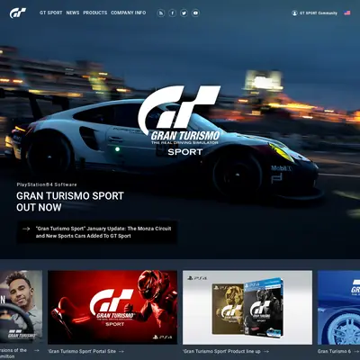 Gran Turismo startsida 2018