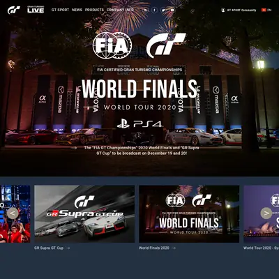 Gran Turismo startsida 2021