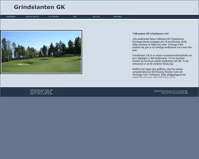 GRINDSLANTEN startsida 2006