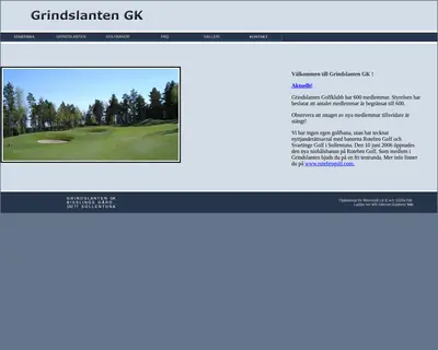 GRINDSLANTEN startsida 2007