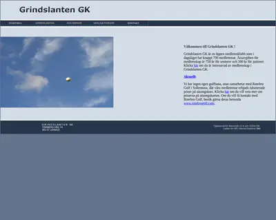 GRINDSLANTEN startsida 2010