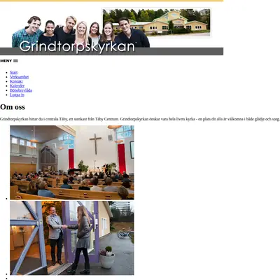 Gudstjänst i Grindtorpskyrkan startsida 2015