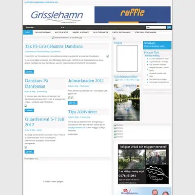 grisslehamn.se startsida 2012