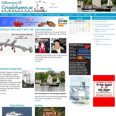 grisslehamn.se startsida 2014