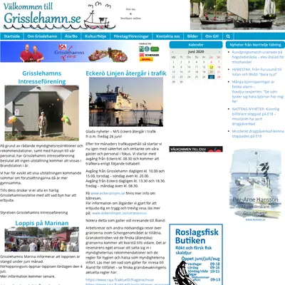 grisslehamn.se startsida 2020