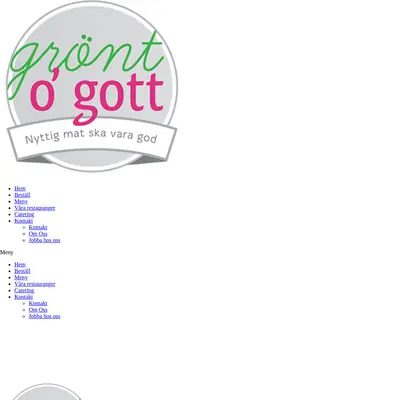 Grönt & Gott startsida 2022