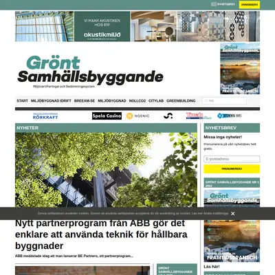Grönt Samhällsbyggande startsida 2022
