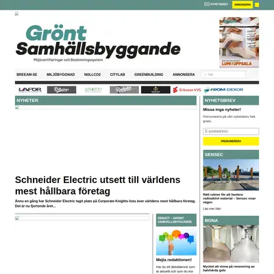Grönt Samhällsbyggande startsida 2025