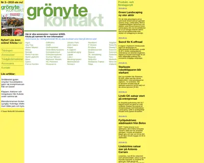 GrönyteKontakt startsida 2007