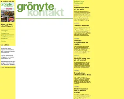 GrönyteKontakt startsida 2012