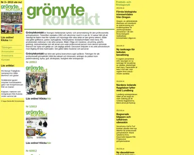 GrönyteKontakt startsida 2013
