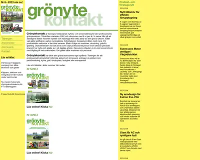 GrönyteKontakt startsida 2014