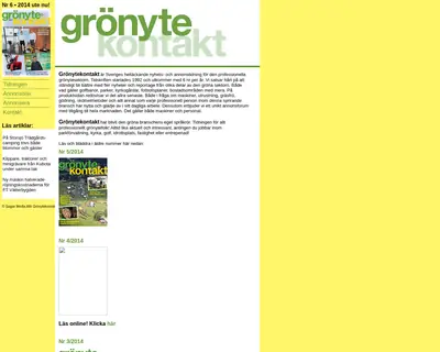 GrönyteKontakt startsida 2015